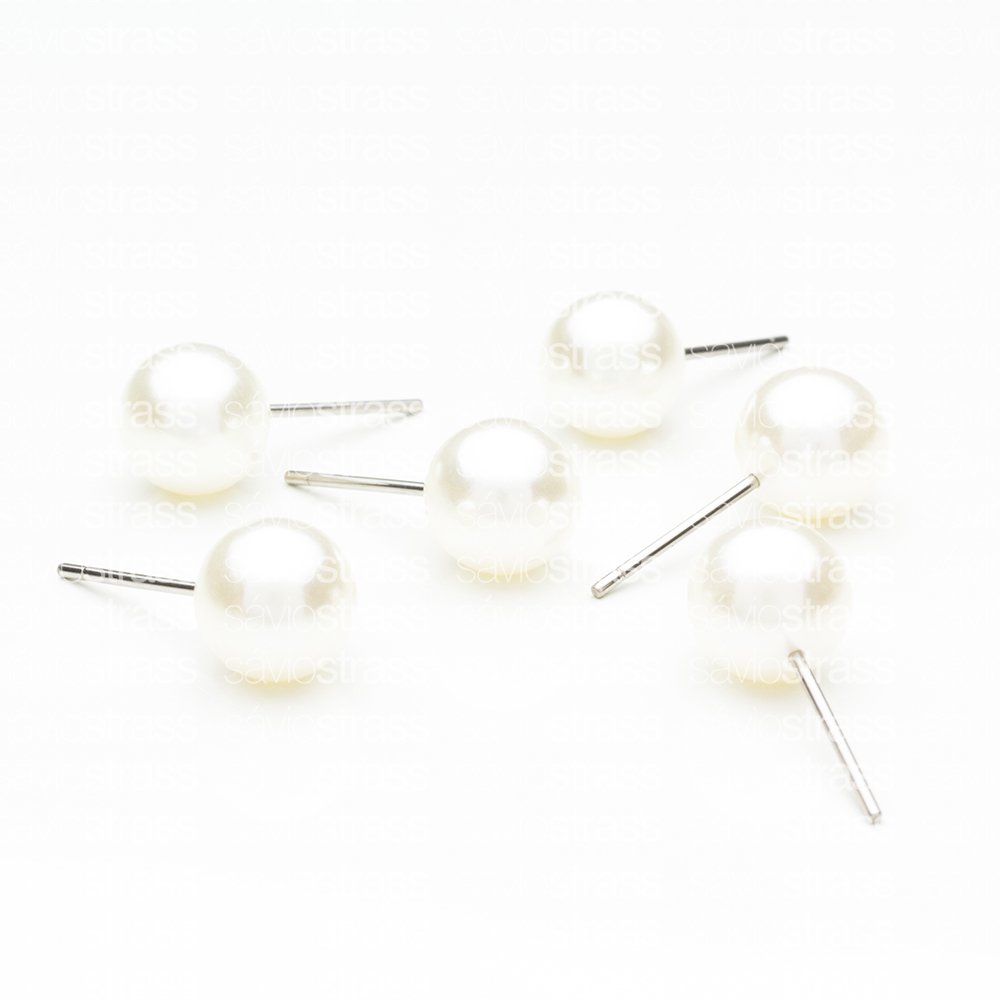 Brinco Perola Redonda Abs 8mm ( Pct 2.000 )