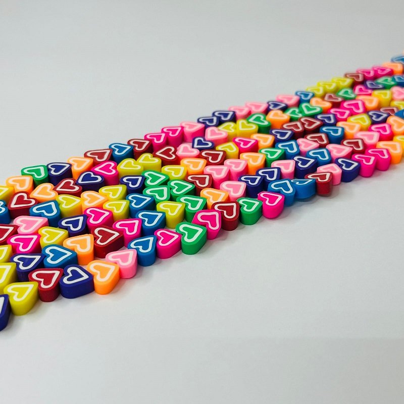 Fimo Emborrachado Entremeio Infantil CoraÇÃo