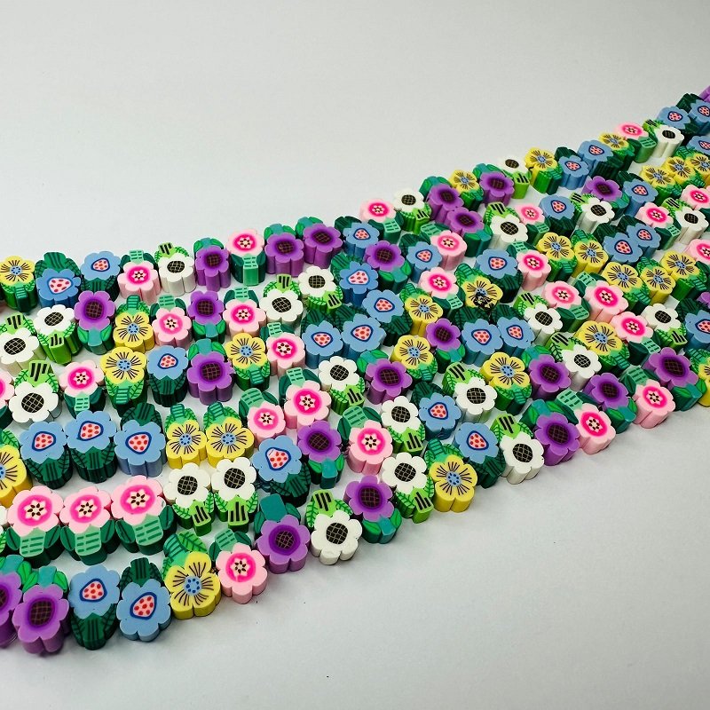Fimo Emborrachado Entremeio Infantil Flores