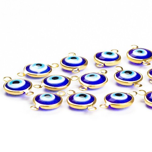 Pingente Olho Grego 10mm 2 Argola