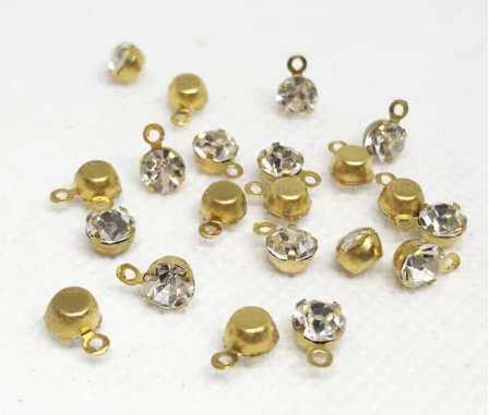 Pingente Strass 1 Argola Ss24 20 Gr