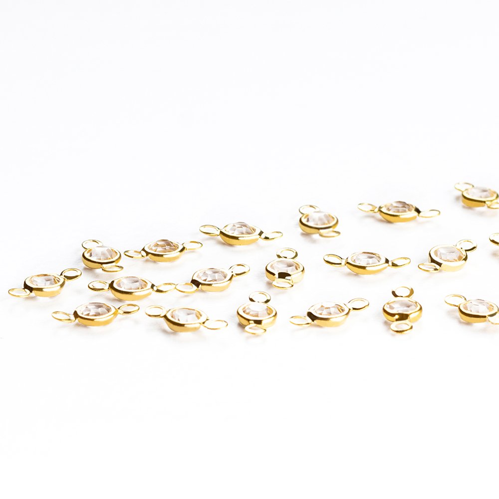 Pingente De Strass 6mm 2 Argola