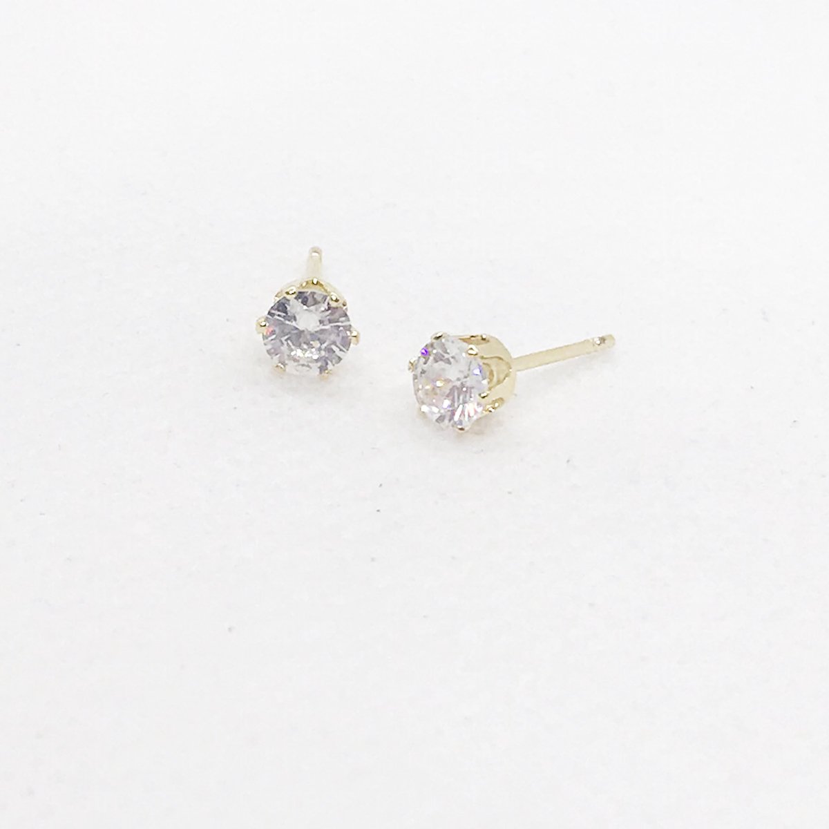 Brinco Solitario Zirconia 5mm (100 Peças)
