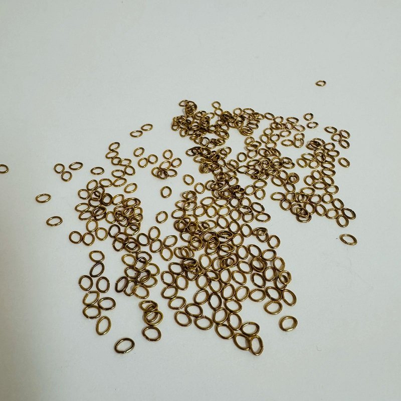 Argolinha Oval LatÃo 5.0 X 3.5 X 0.70 (1 Kg)